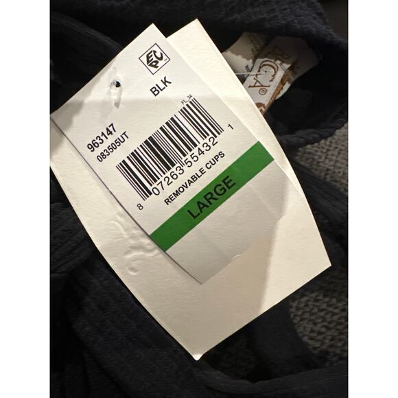 Becca by Rebecca Virtue Cross Back Bikini Top Black - Picture 9 of 10